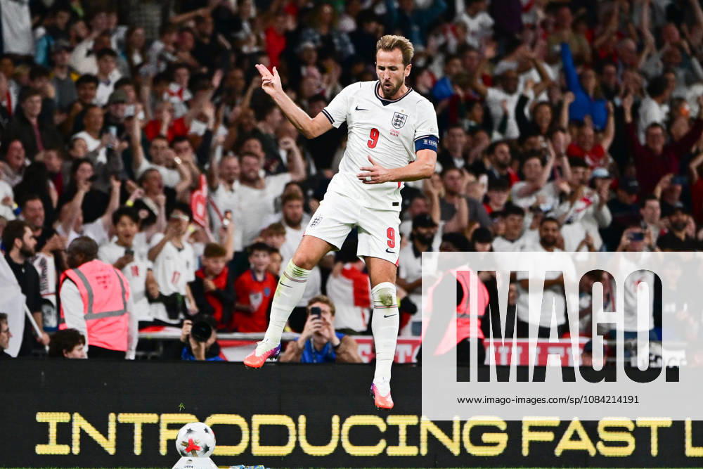 England v Czechia, UEFA Nations League GOAL England forward Harry Kane (9) scores a goal and celebrates 2-0 during the UEFA Nations League match between England and Czechia at Wembley Stadium, London, UK on 6 October 2026. London Wembley Stadium Greater London UK Editorial use only ,