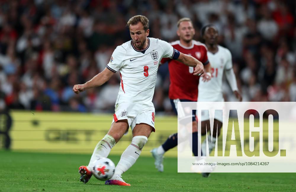 Harry Kane of England scores his first goal to put England 2-0 up England v Czech Republic - UEFA Nations League - League A - Group 3. Football. Wembley Stadium, London, UK. 6 OCT 2026Wembley Wembley Stadium LONDON United Kingdom