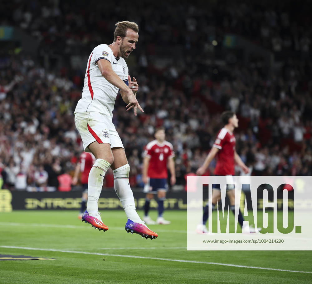 England v Czech Republic, UEFA Nations League, League A - Group 3 London, UK: England v Czech Republic, UEFA Nations League, League A - Group 3, Wembley Stadium. 6 October 2026 Photograph by Marc Aspland for The Times & The Sunday Times Harry Kane of England celebrates scoring his teams 2nd goal 2-0