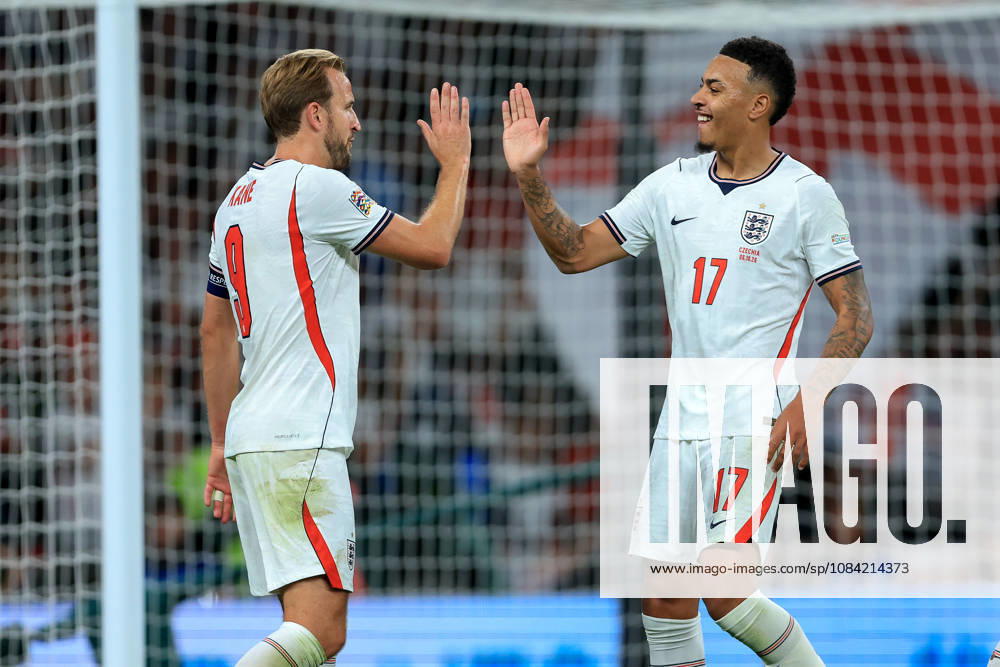England v Czechia - UEFA Nations League 2026 27 Group A3 MD4 Harry Kane and Morgan Rogers of England celebrate 2nd goal during the UEFA Nations League 2026 27 group phase match between England and Czechia at Wembley Stadium on October 6, 2026 in London, England. London Wembley Stadium England United Kingdom