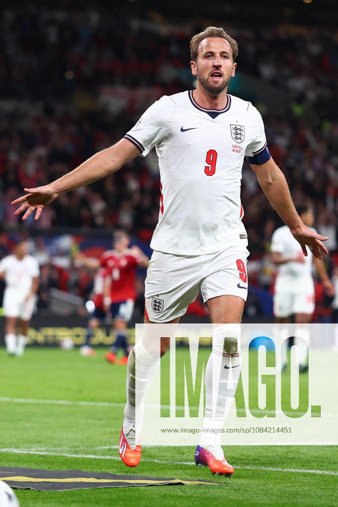 London, England, 6th October 2026. Harry Kane of England celebrates after scoring to make it 2-0 during the England vs Czech Republic UEFA Nations League match at Wembley Stadium, London. Picture credit should read: Paul Terry Sportimage . SPI_027_PT_England__Czechia SPI-5055-0027