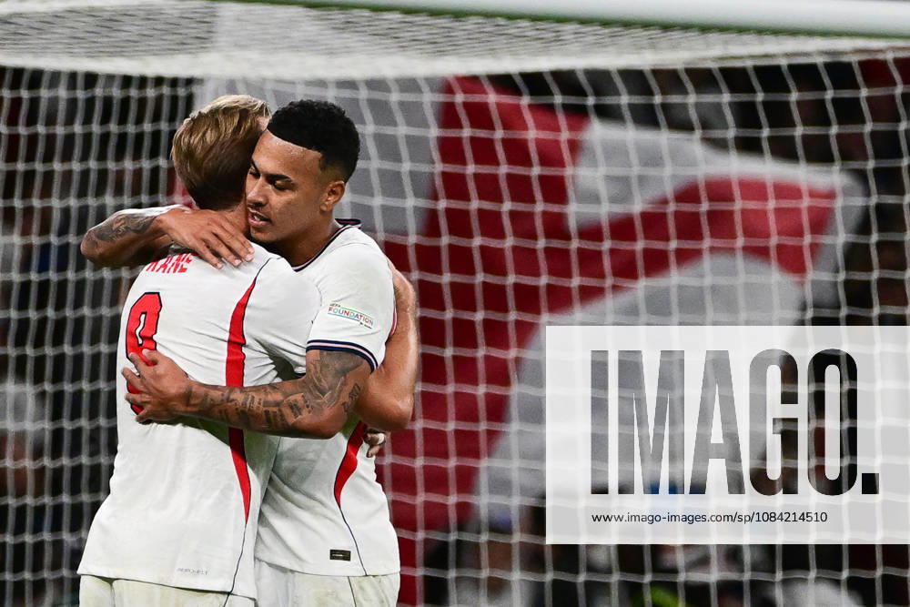 England v Czechia, UEFA Nations League GOAL England forward Harry Kane (9) scores a goal and celebrates with England forward Morgan Rogers (17) 2-0 during the UEFA Nations League match between England and Czechia at Wembley Stadium, London, UK on 6 October 2026. London Wembley Stadium Greater London UK Editorial use only ,