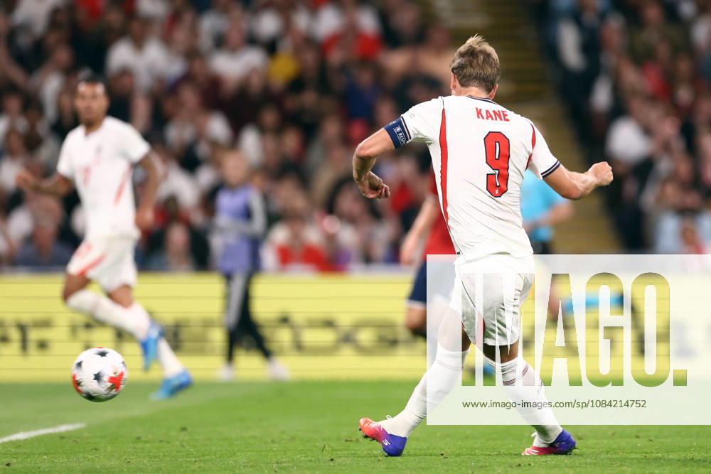 England v Czechia 06 October 2026, Wembley - UEFA Nations League - England v Czechia - Harry Kane of England scores the second goal for his team - Photo: Jacques Feeney Offside. London UK