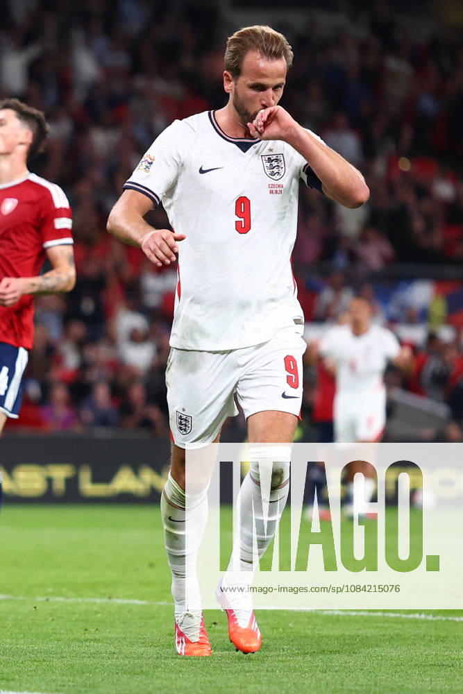 London, England, 6th October 2026. Harry Kane of England celebrates after scoring to make it 2-0 during the England vs Czech Republic UEFA Nations League match at Wembley Stadium, London. Picture credit should read: Paul Terry Sportimage . SPI_032_PT_England__Czechia SPI-5055-0032