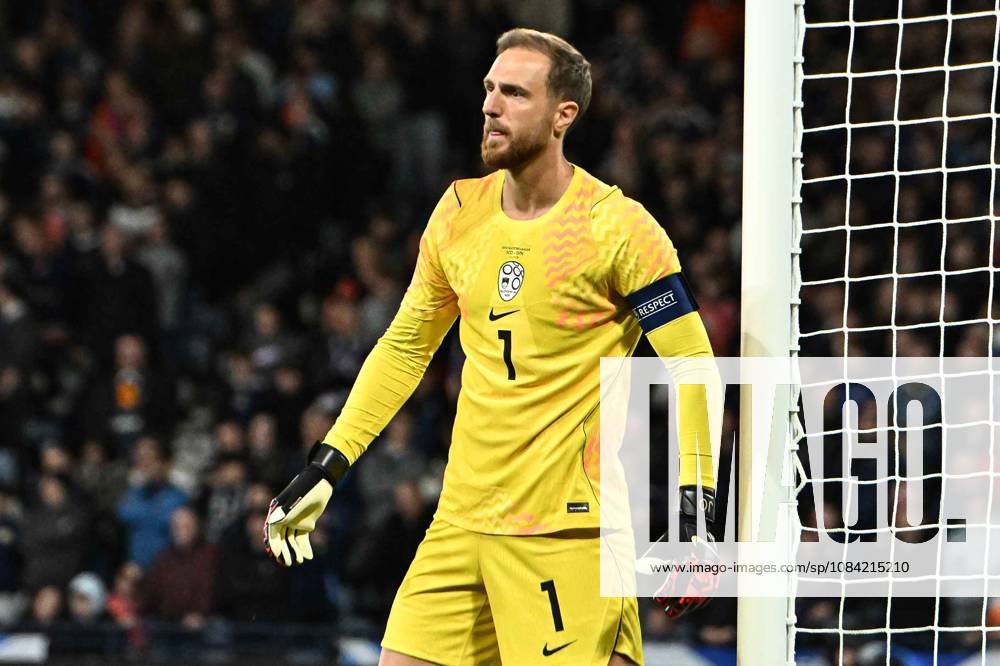 Scotland v Slovenia UEFA Nations League Jan Oblak of Slovenia during the UEFA Nations League match at Barclays Hampden, Glasgow 06 10 2026 UK Newspapers OUT
