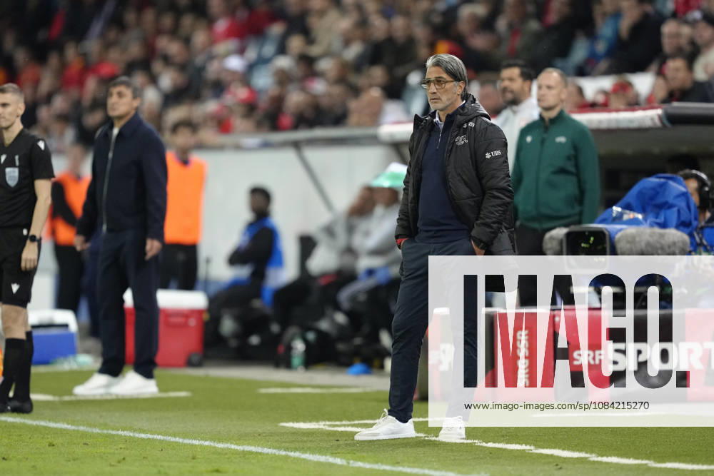 Head Coach Murat Yakin (SUI) during the UEFA Nations League match between Switzerland and North Macedonia at thermoplan arena on October 06, 2026 in Luzern, Switzerland.