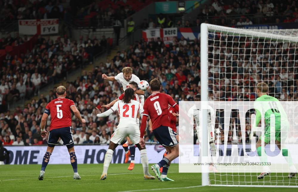 UEFA Nations League - England v Czechia LONDON, ENGLAND, OCTOBER 6: GOAL 3-0, Harry Kane of England national team, Nationalteam scores a goal from. Corner kick to make the score 3-0 during The UEFA Nations League match in Group A3 between England v Czechia at Wembley Stadium, London, England, on October 6. (Photo by Daniel Weir) London Wembley Stadium England