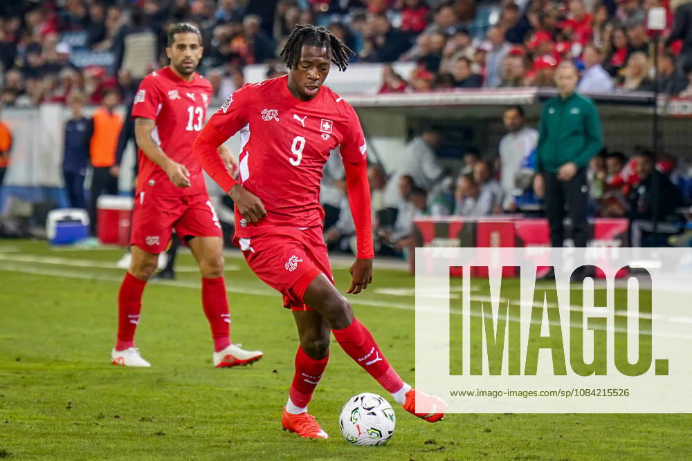 Fussball UEFA Nations League 2026 - 2027, 4. Spieltag - Schweiz vs Nordmazedonien - Thermoplan Arena (Luzern): Johan Manzambi (Schweiz, 9)