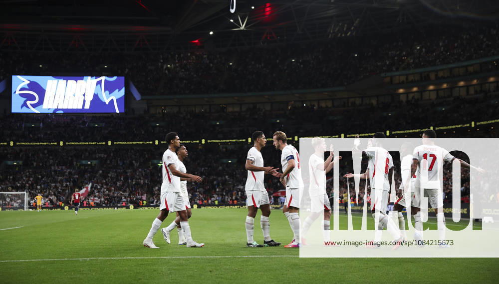 England v Czech Republic, UEFA Nations League, League A - Group 3 London, UK: England v Czech Republic, UEFA Nations League, League A - Group 3, Wembley Stadium. 6 October 2026 Photograph by Marc Aspland for The Times & The Sunday Times Harry Kane of England scores and celebrates scoring his 2nd and his teams 3rd goal 3-0