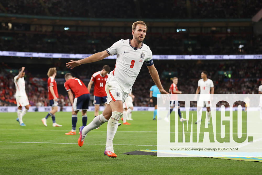 England v Czechia 06 October 2026, Wembley - UEFA Nations League - England v Czechia - Harry Kane of England celebrates after scoring the third goal for his team - Photo: Jacques Feeney Offside. London UK
