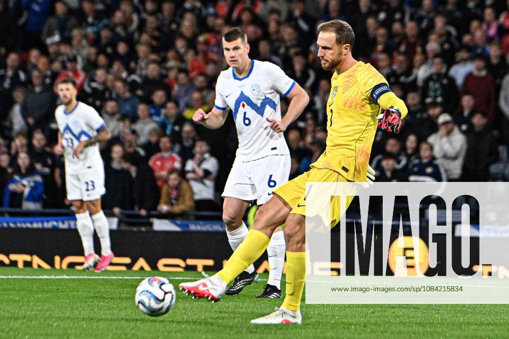 Scotland v Slovenia UEFA Nations League Jan Oblak of Slovenia during the UEFA Nations League match at Barclays Hampden, Glasgow 06 10 2026 UK Newspapers OUT