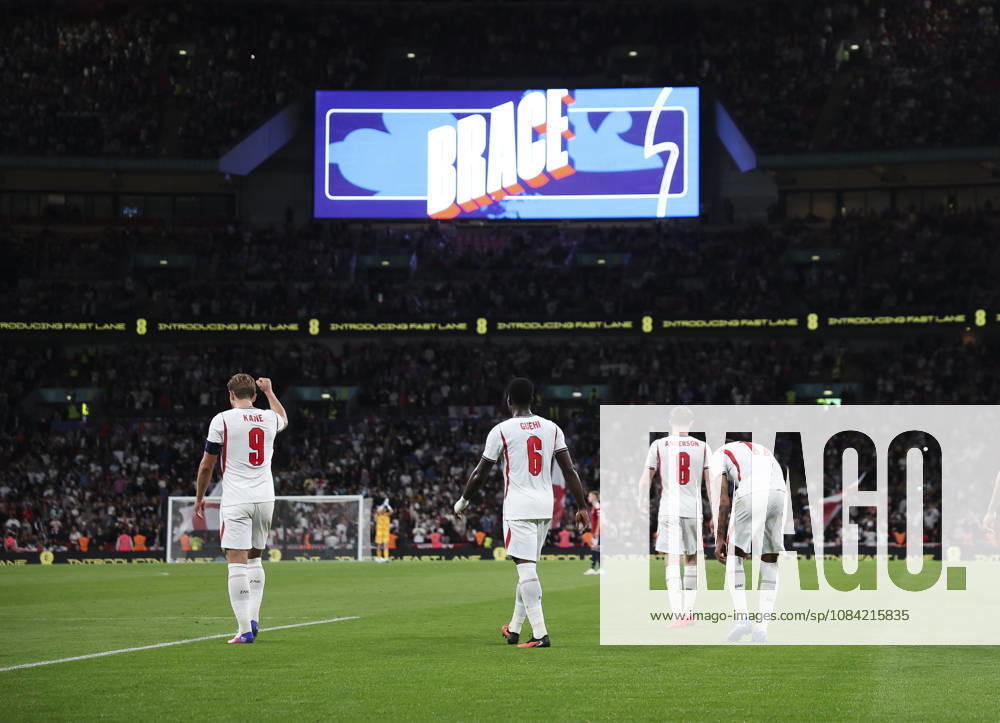 England v Czech Republic, UEFA Nations League, League A - Group 3 London, UK: England v Czech Republic, UEFA Nations League, League A - Group 3, Wembley Stadium. 6 October 2026 Photograph by Marc Aspland for The Times & The Sunday Times Harry Kane of England scores and celebrates scoring his 2nd and his teams 3rd goal 3-0