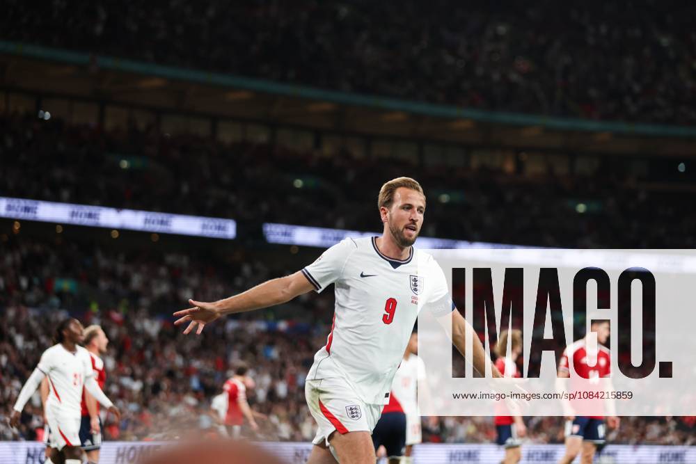 Harry Kane of England scores his teams third goal and celebrates England v Czechia, UEFA Nations League, Football, Wembley Stadium, London, UK - 06 Oct 2026London Wembley Stadium United Kingdom