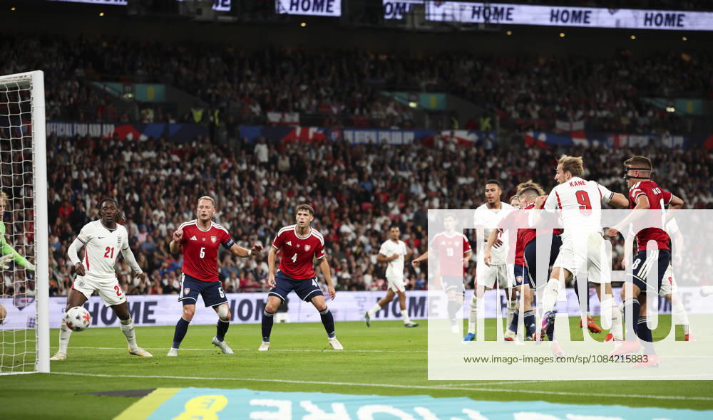 England v Czech Republic, UEFA Nations League, League A - Group 3 London, UK: England v Czech Republic, UEFA Nations League, League A - Group 3, Wembley Stadium. 6 October 2026 Photograph by Marc Aspland for The Times & The Sunday Times Harry Kane of England scores and celebrates scoring his 2nd and his teams 3rd goal 3-0