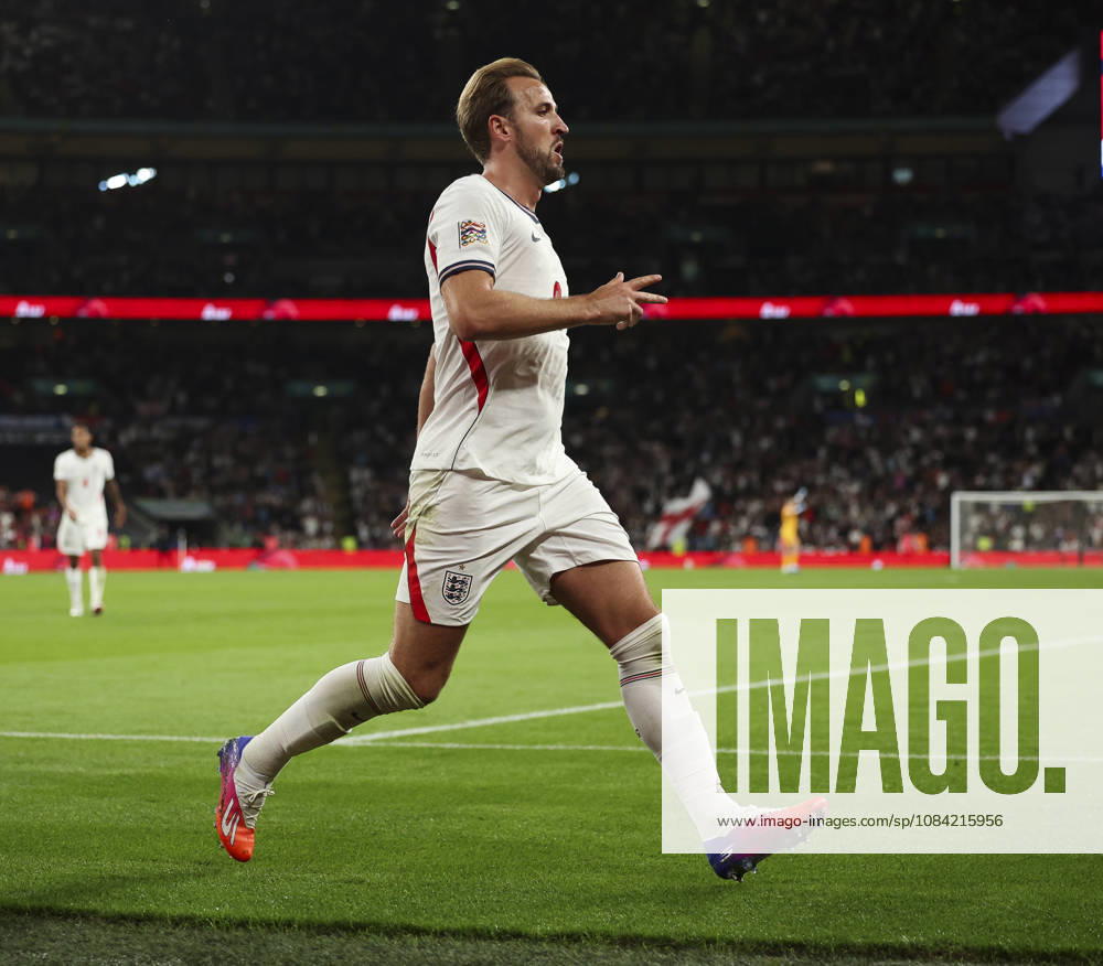 England v Czech Republic, UEFA Nations League, League A - Group 3 London, UK: England v Czech Republic, UEFA Nations League, League A - Group 3, Wembley Stadium. 6 October 2026 Photograph by Marc Aspland for The Times & The Sunday Times Harry Kane of England scores and celebrates scoring his 2nd and his teams 3rd goal 3-0