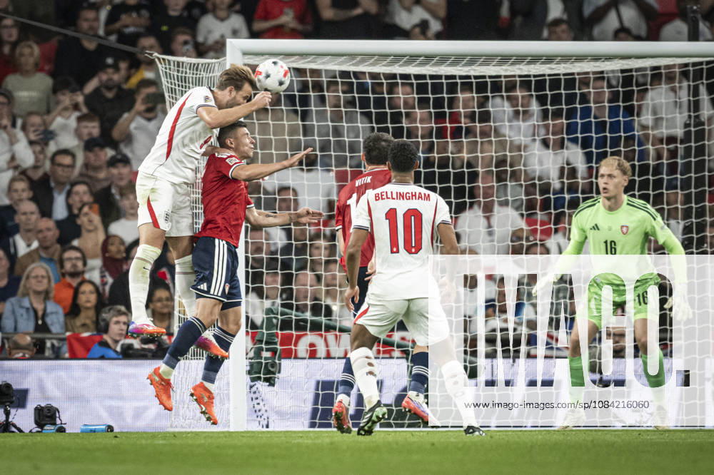 6th October 2026; Wembley Stadium, London, England; UEFA Nations League Football, England versus Czech Republic; Harry Kane of England scores in the 57th minute to make the score 3-0 GodfreyxPitt