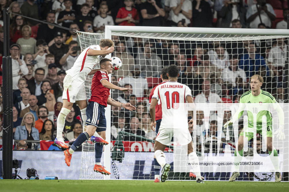 6th October 2026; Wembley Stadium, London, England; UEFA Nations League Football, England versus Czech Republic; Harry Kane of England scores in the 57th minute to make the score 3-0 GodfreyxPitt