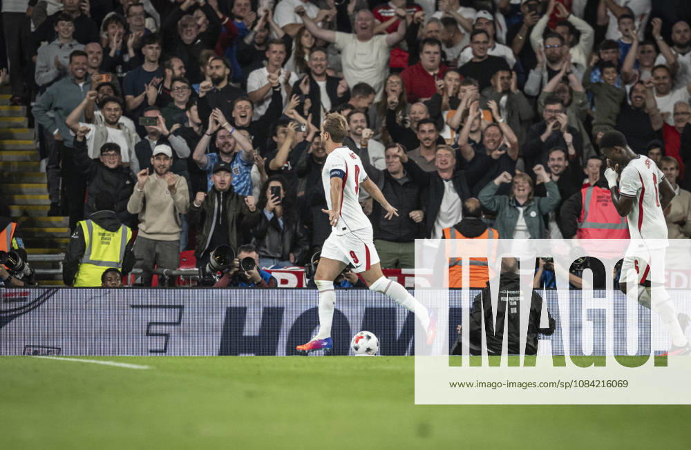 6th October 2026; Wembley Stadium, London, England; UEFA Nations League Football, England versus Czech Republic; Harry Kane of England celebrates after scoring in the 57th minute to make the score 3-0 GodfreyxPitt