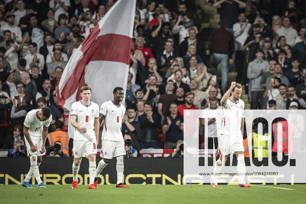 6th October 2026; Wembley Stadium, London, England; UEFA Nations League Football, England versus Czech Republic; Harry Kane of England celebrates scoring in the 57th minute to make the score 3-0 GodfreyxPitt