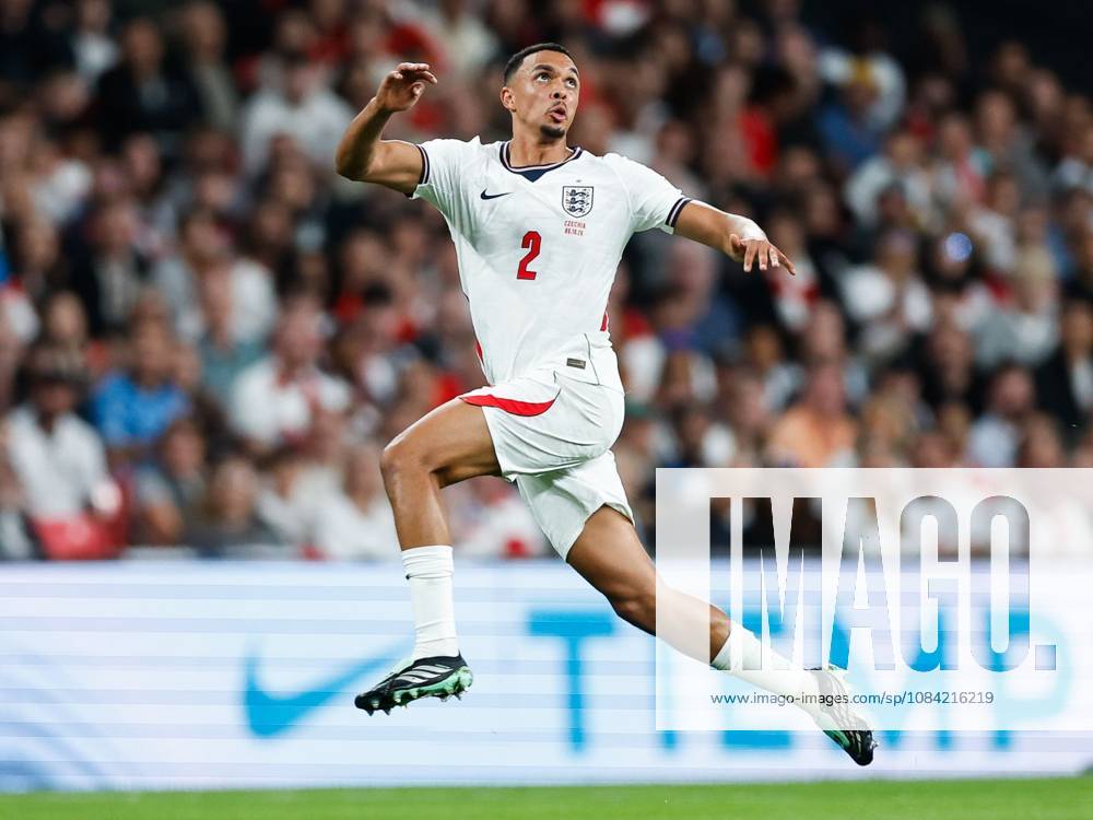 Trent Alexander-Arnold of England jumps for the ball England v Czechia, UEFA Nations League, Football, Wembley Stadium, London, UK - 06 Oct 2026London Wembley Stadium United Kingdom