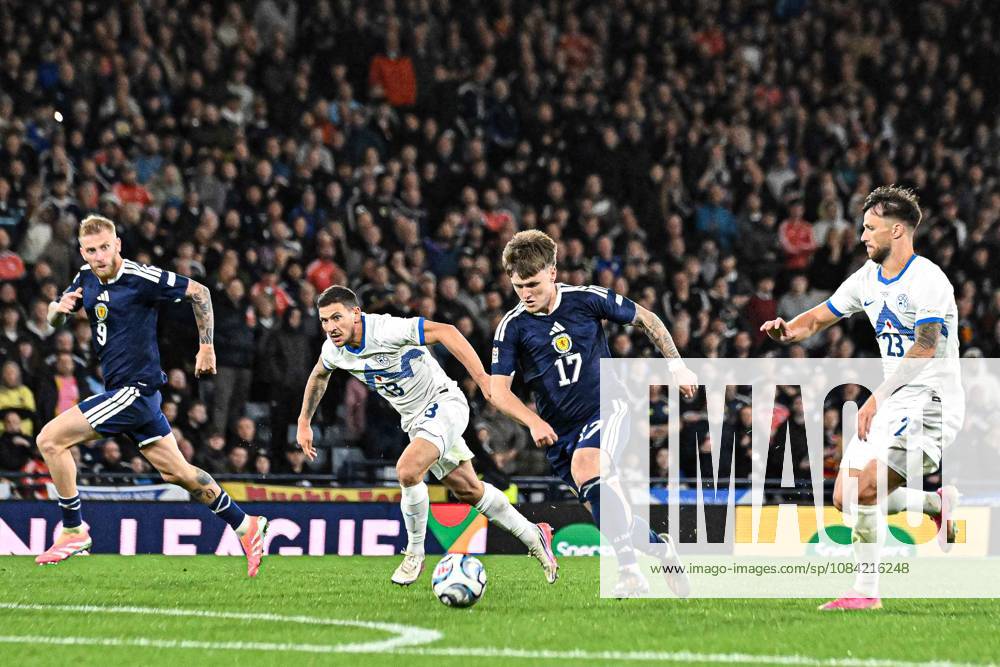 Scotland v Slovenia UEFA Nations League Ben Gannon-Doak of Scotland on the ball during the UEFA Nations League match at Barclays Hampden, Glasgow 06 10 2026 UK Newspapers OUT