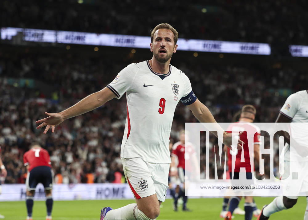 England v Czech Republic, UEFA Nations League, League A - Group 3 London, UK: England v Czech Republic, UEFA Nations League, League A - Group 3, Wembley Stadium. 6 October 2026 Photograph by Marc Aspland for The Times & The Sunday Times Harry Kane of England scores and celebrates scoring his 2nd and his teams 3rd goal 3-0