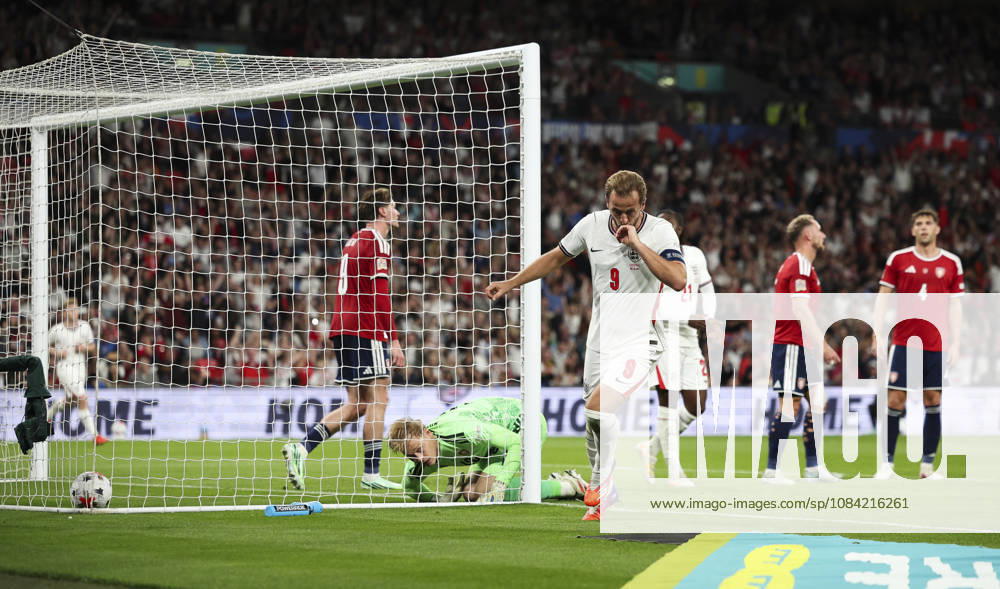 England v Czech Republic, UEFA Nations League, League A - Group 3 London, UK: England v Czech Republic, UEFA Nations League, League A - Group 3, Wembley Stadium. 6 October 2026 Photograph by Marc Aspland for The Times & The Sunday Times Harry Kane of England scores and celebrates scoring his 2nd and his teams 3rd goal 3-0