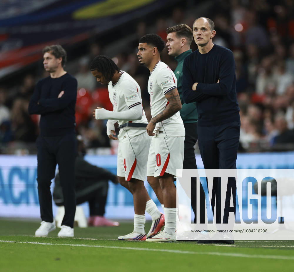 England v Czech Republic, UEFA Nations League, League A - Group 3 London, UK: England v Czech Republic, UEFA Nations League, League A - Group 3, Wembley Stadium. 6 October 2026 Photograph by Marc Aspland for The Times & The Sunday Times Jude Bellingham of England is substituted by Thomas Tuchel Manager of England