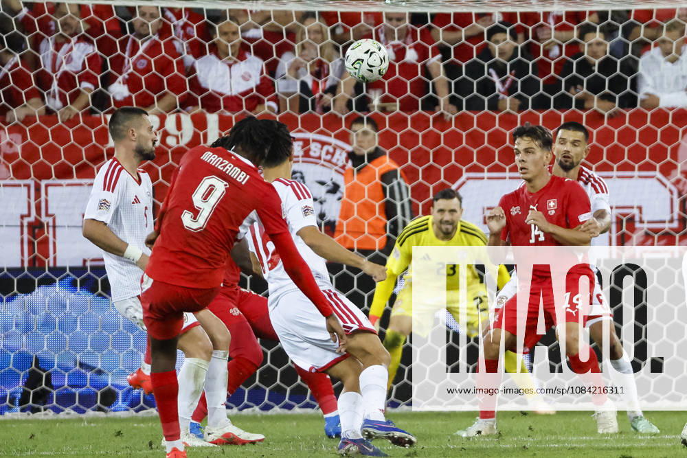 2:0 Tor fuer Schweiz durch Johan Manzambi (Schweiz, 09) , Schweiz, UEFA , Nations League, Matchday 4, Schweiz vs. Nordmazedonien, 06.10.2026, Luzern Swissporarena Schweiz