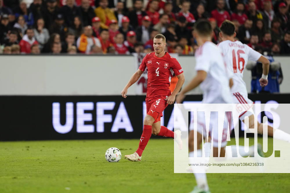 Nico Elvedi (4 SUI) during the UEFA Nations League match between Switzerland and North Macedonia at thermoplan arena on October 06, 2026 in Luzern, Switzerland.