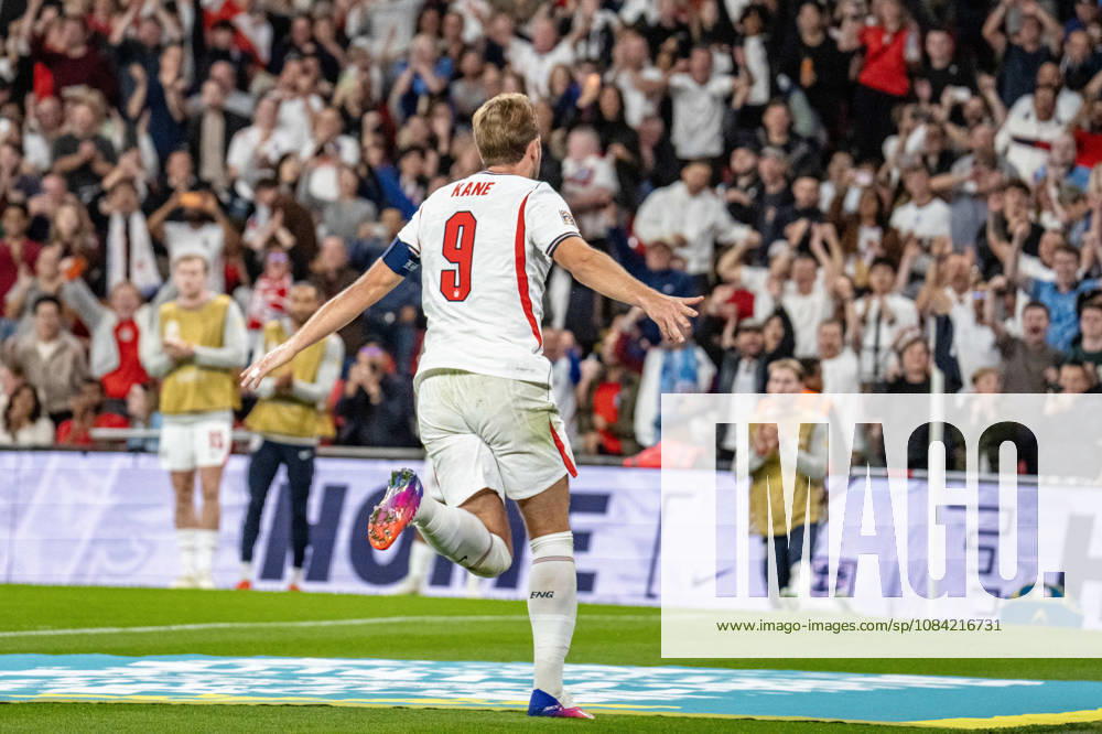 Fussball Nations League, England - Tschechien. Harry Kane (England) mit dem 3:0 nach einem Kopfball. London