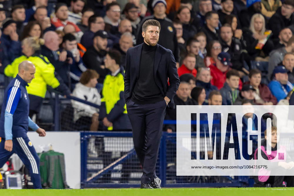 Scotland v Slovenia, UEFA Nations League Scotland national team, Nationalteam Head Coach, Sebastien Pocognoli during the UEFA Nations League League B Group B1 between Scotland and Slovenia. Barclays Hampden, Hampden Park, Glasgow, Scotland. 6 October 2026. Hampden Park Barclays Hampden Glasgow Scotland Editorial use only ,