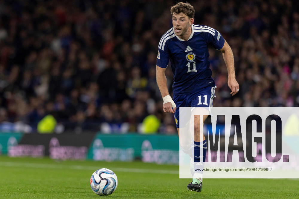 Scotland v Slovenia, UEFA Nations League Ryan Christie of Scotland national team, Nationalteam during the UEFA Nations League League B Group B1 between Scotland and Slovenia. Barclays Hampden, Hampden Park, Glasgow, Scotland. 6 October 2026. Hampden Park Barclays Hampden Glasgow Scotland Editorial use only ,