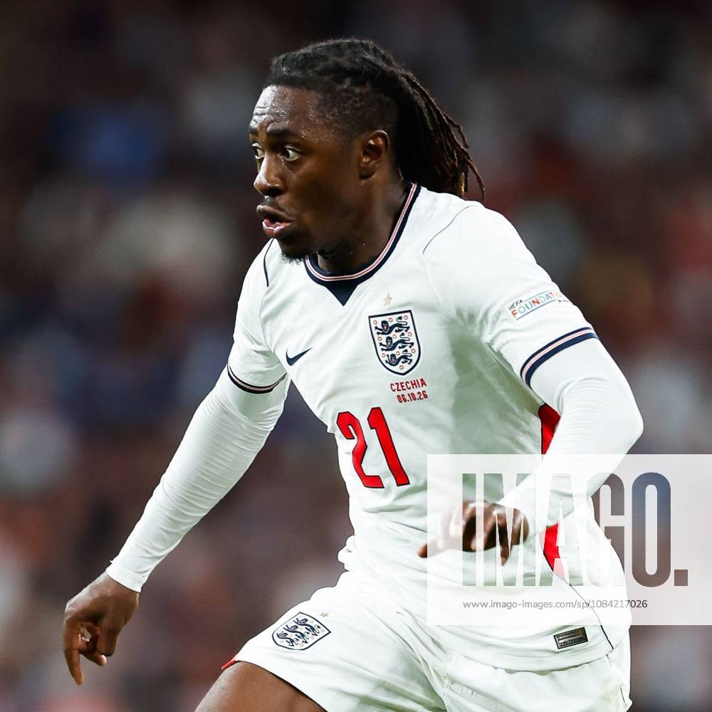 Eberechi Eze of England dribbles with the ball at his feet England v Czechia, UEFA Nations League, Football, Wembley Stadium, London, UK - 06 Oct 2026London Wembley Stadium United Kingdom