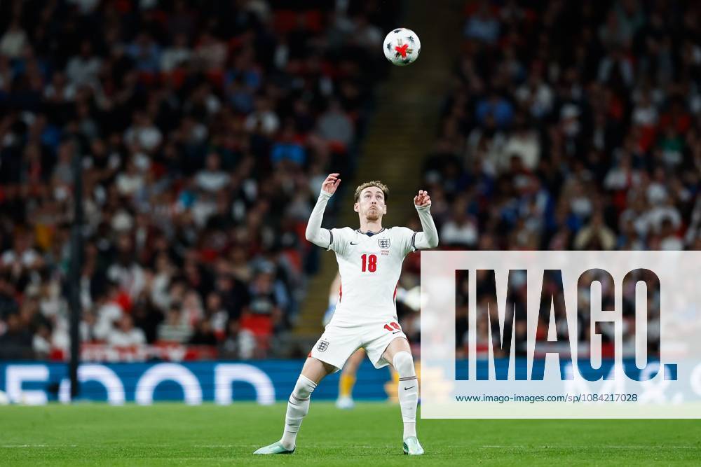 James Garner of England controls the ball England v Czechia, UEFA Nations League, Football, Wembley Stadium, London, UK - 06 Oct 2026London Wembley Stadium United Kingdom