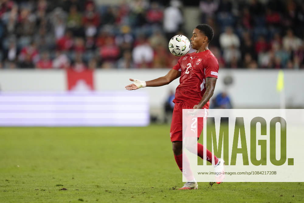 Sascha Britschgi (2 SUI) during the UEFA Nations League match between Switzerland and North Macedonia at thermoplan arena on October 06, 2026 in Luzern, Switzerland.