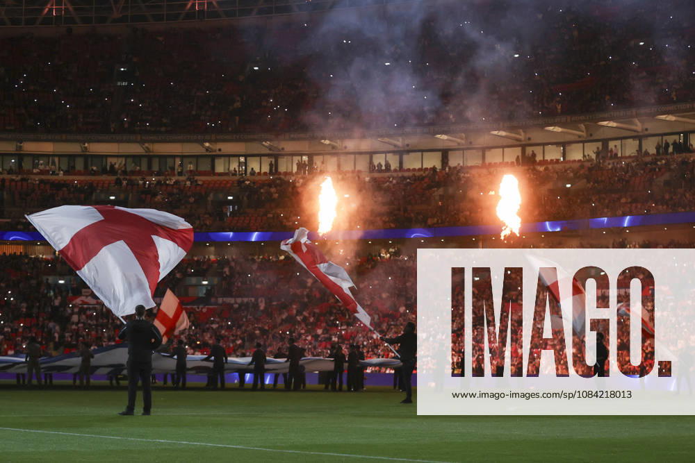 England v Czechia UEFA Nations League Pyrotechnics before the UEFA Nations League match at Wembley Stadium, London 06 10 2026 UK Newspapers OUT
