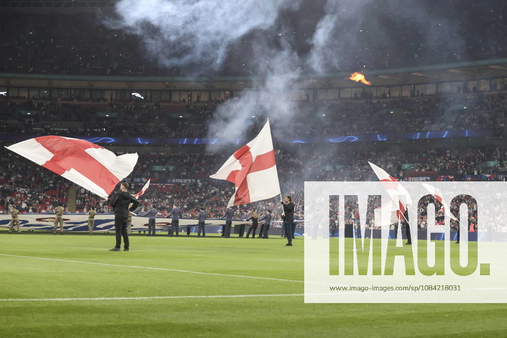 England v Czechia UEFA Nations League Pyrotechnics before the UEFA Nations League match at Wembley Stadium, London 06 10 2026 UK Newspapers OUT