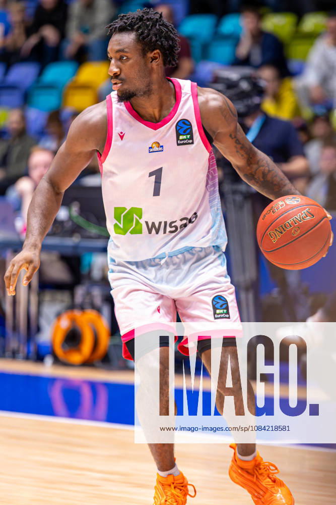 Isaiah Swope (Skyliners Frankfurt, 1) during the BKT EuroCup 2026 27, match between Frankfurt Skyliners vs. BC Siauliai at Suewag Energie Arena on October 6, 2026 in Frankfurt am Main, Germany. Hessen Germany
