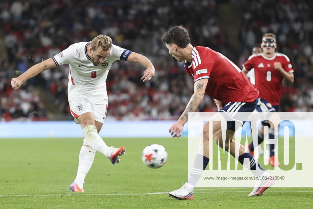 England v Czechia UEFA Nations League Harry Kane of England has a shot on goal during the UEFA Nations League match at Wembley Stadium, London 06 10 2026 UK Newspapers OUT