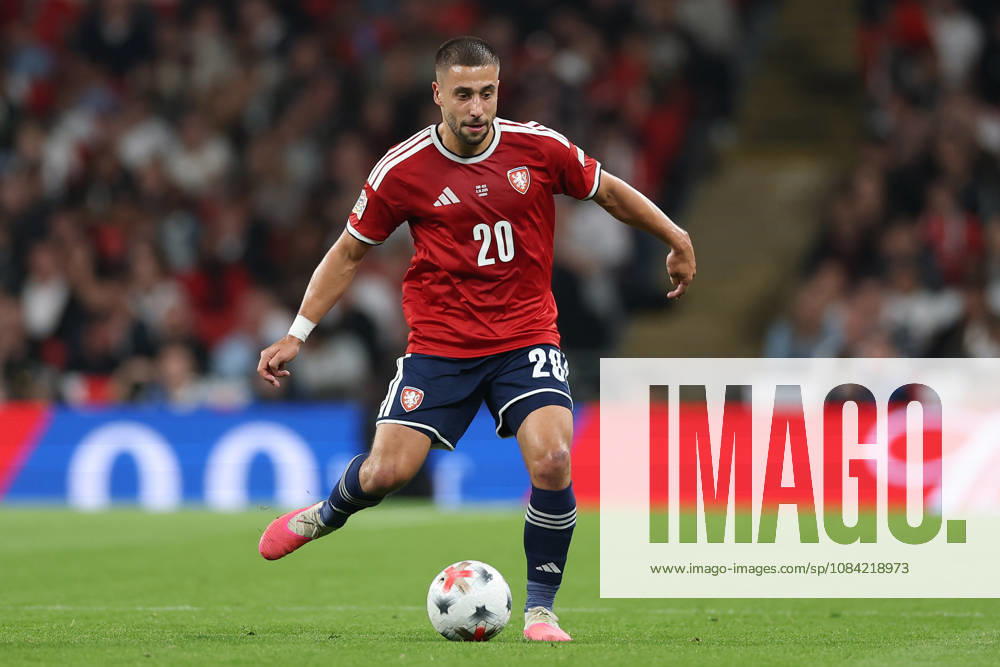 England v Czech Republic, UEFA Nations League Ondrej Lingr of Czech Republic during the England v Czech Republic UEFA Nations League Group 3 match at Wembley Stadium, London, England on 6 October 2026 Credit: Tiego Grenho Every Second Media Editorial use only. All images are copyright Every Second Media Limited. No images may be reproduced without prior permission.