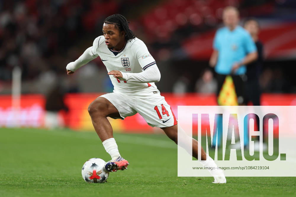 England v Czech Republic, UEFA Nations League Rio Ngumoha of England during the England v Czech Republic UEFA Nations League Group 3 match at Wembley Stadium, London, England on 6 October 2026 Credit: Tiego Grenho Every Second Media Editorial use only. All images are copyright Every Second Media Limited. No images may be reproduced without prior permission.