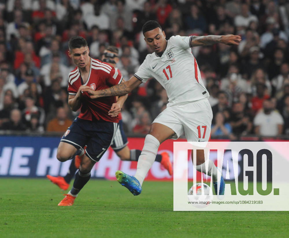Football - 2026 2027 UEFA Nations League - League A, Group Three: England vs. Czechia (Czech Republic) - Wembley Stadium - Tuesday 6th October 2026 Morgan Rogers of England