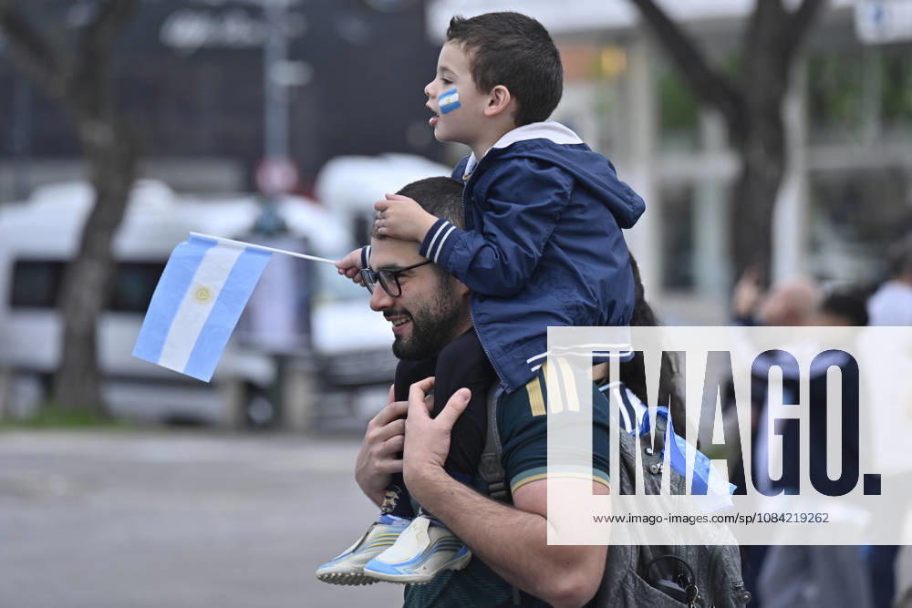 Fans of Argentina outside the stadium before the International Friendly, Länderspiel, Nationalmannschaft match between Argentina and Benin at Estadio Mas Monumental on October 06, 2026 in Buenos Aires, Argentina. Photo by SFSI Argentina national team, Nationalteam v Benin