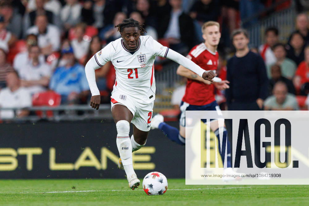 England v Czechia UEFA Nations League, Tuesday 6th October 2026: Eberechi Eze of England on the ball during the UEFA Nations League Group C Fixture between England and Czechia at Wembley Stadium, Wembley in London, England. (Photo by Alex Ferrelly Sports Press Photo)
