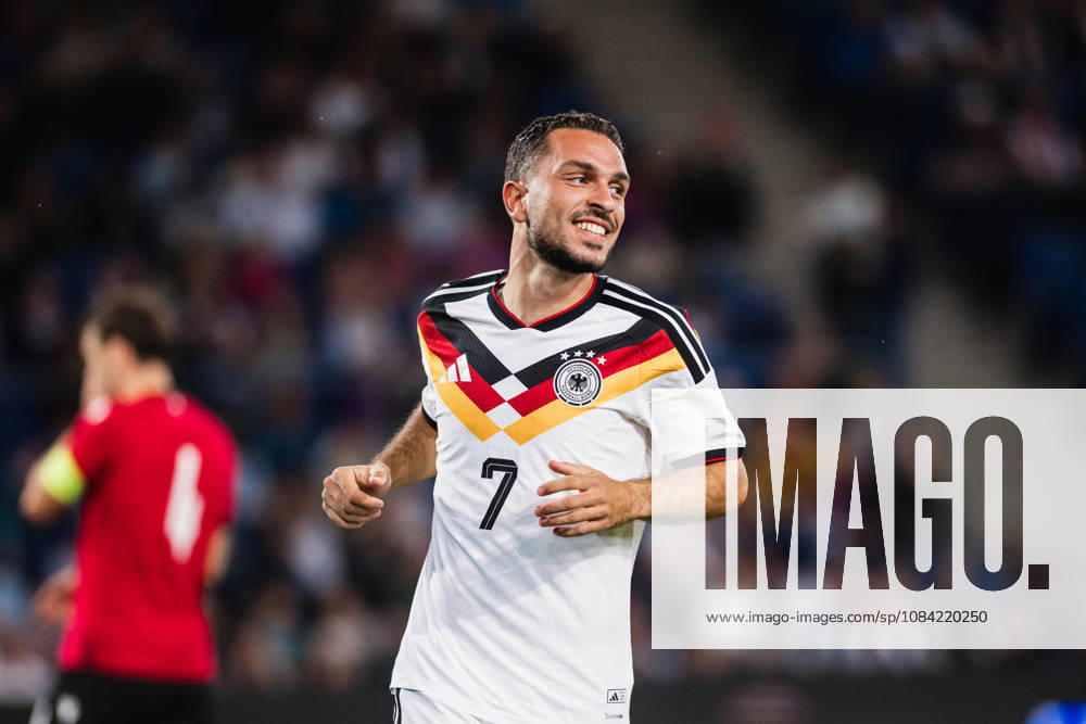 U21, U 21 EM-Qualifikation: Deutschland - Georgien, 06.10.2026 Arijon Ibrahimović (Deutschland, 7) Freistelleri; Fußball, EM-Qualifikation U 21, 10. Spieltag: Deutschland vs. Georgien am 06.10.2026, Bielefeld DFB REGULATIONS PROHIBIT ANY USE OF PHOTOGRAPHS AS IMAGE SEQUENCES AND OR QUASI-VIDEO.