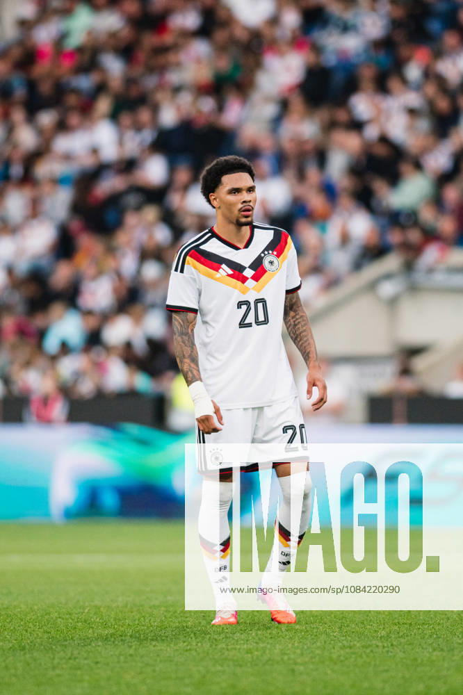 U21, U 21 EM-Qualifikation: Deutschland - Georgien, 06.10.2026 Freisteller, Nnamdi Collins (Deutschland, 20); Fußball, EM-Qualifikation U 21, 10. Spieltag: Deutschland vs. Georgien am 06.10.2026, Bielefeld DFB REGULATIONS PROHIBIT ANY USE OF PHOTOGRAPHS AS IMAGE SEQUENCES AND OR QUASI-VIDEO.