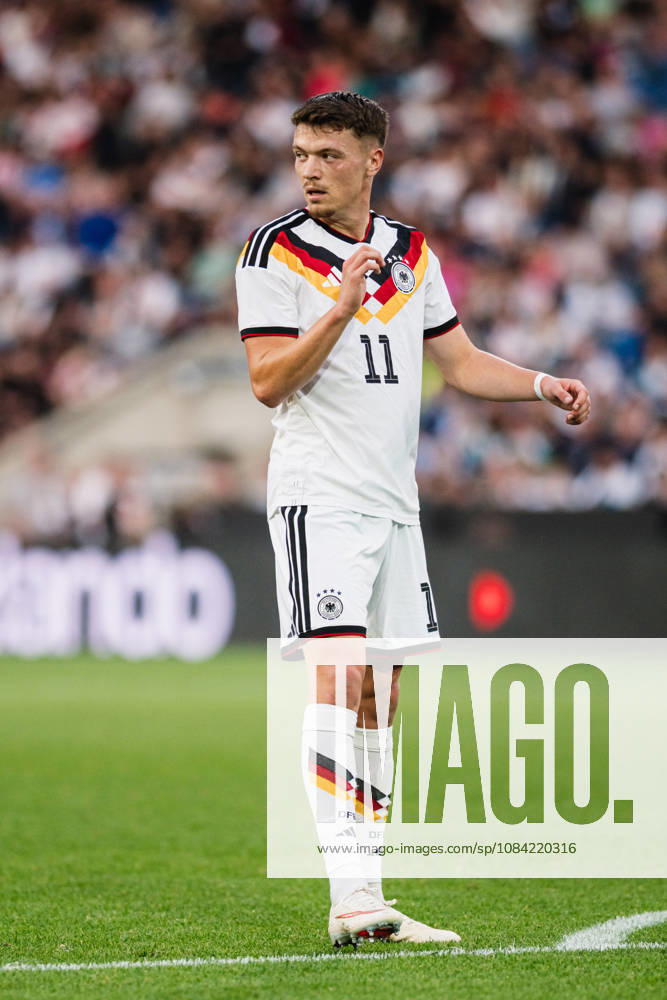 U21, U 21 EM-Qualifikation: Deutschland - Georgien, 06.10.2026 Dženan PejÄinović (Deutschland, 11) Freisteller; Fußball, EM-Qualifikation U 21, 10. Spieltag: Deutschland vs. Georgien am 06.10.2026, Bielefeld DFB REGULATIONS PROHIBIT ANY USE OF PHOTOGRAPHS AS IMAGE SEQUENCES AND OR QUASI-VIDEO.