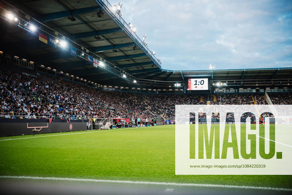 U21, U 21 EM-Qualifikation: Deutschland - Georgien, 06.10.2026 Rekordkulisse bei U21 Länderspiel, hier nach dem 1:0; Fußball, EM-Qualifikation U 21, 10. Spieltag: Deutschland vs. Georgien am 06.10.2026, Bielefeld DFB REGULATIONS PROHIBIT ANY USE OF PHOTOGRAPHS AS IMAGE SEQUENCES AND OR QUASI-VIDEO.