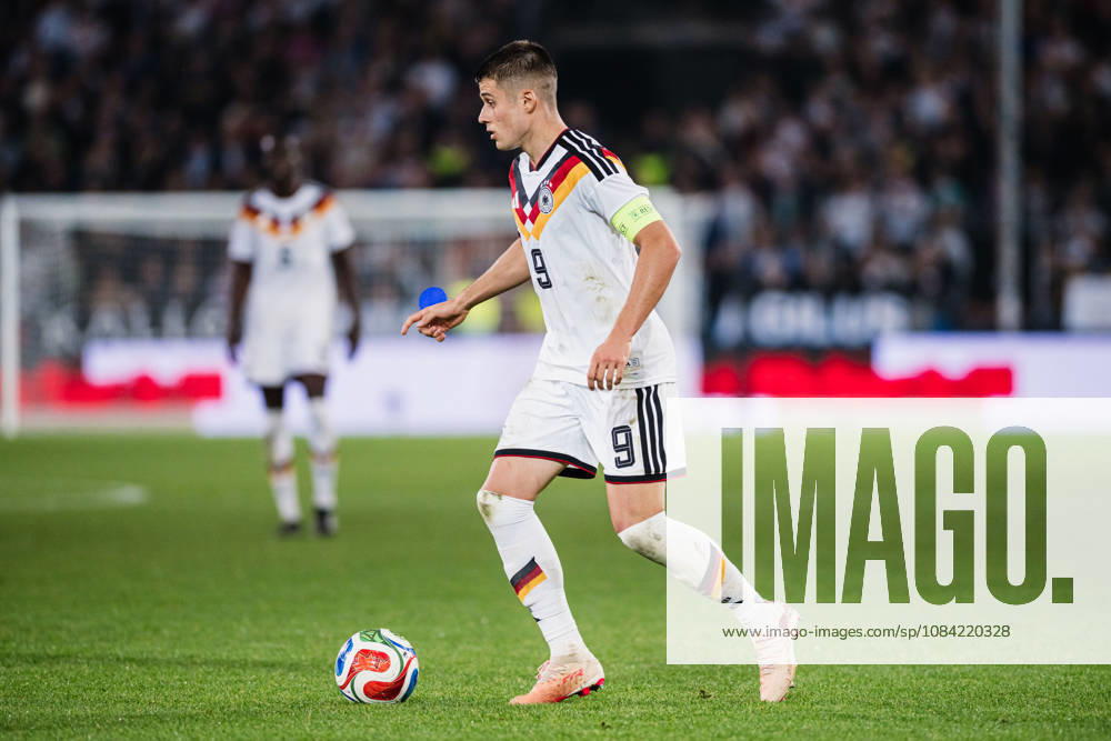 U21, U 21 EM-Qualifikation: Deutschland - Georgien, 06.10.2026 Nicolò Tresoldi (Deutschland, 9), Freisteller; Fußball, EM-Qualifikation U 21, 10. Spieltag: Deutschland vs. Georgien am 06.10.2026, Bielefeld DFB REGULATIONS PROHIBIT ANY USE OF PHOTOGRAPHS AS IMAGE SEQUENCES AND OR QUASI-VIDEO.